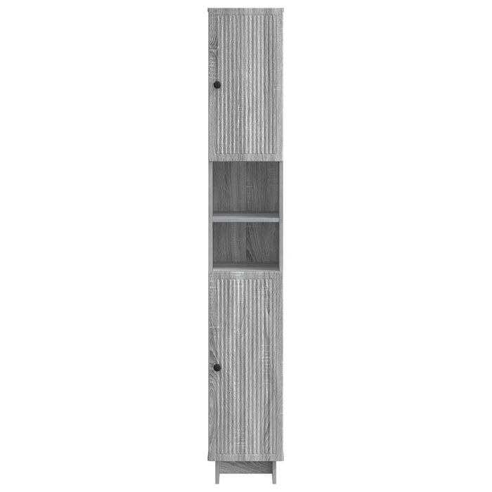 Cabinet de Baie cu Raft Deschis EDE Sonoma gri 30 x 31 x 190 cm WALTI