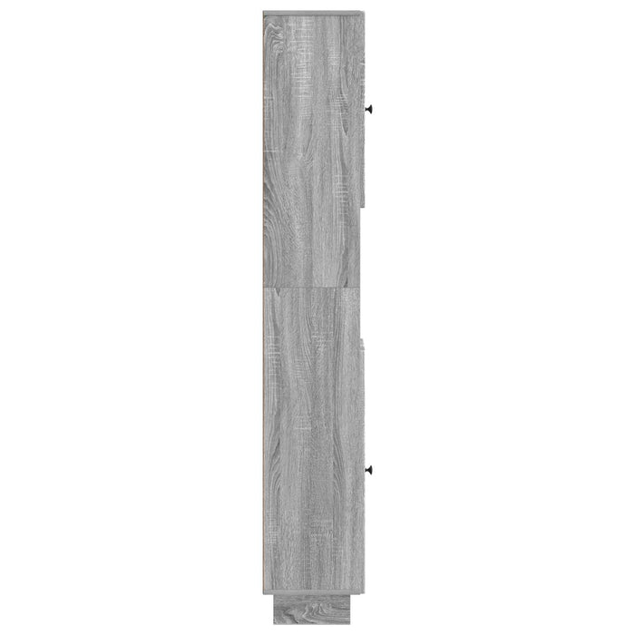 Cabinet de Baie cu Raft Deschis EDE Sonoma gri 30 x 31 x 190 cm WALTI