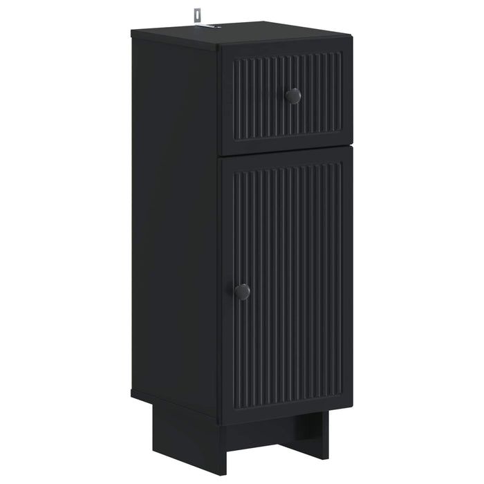 Dulap de Depozitare pentru Baie EDE Negru 30 x 31 x 80 cm WALTI