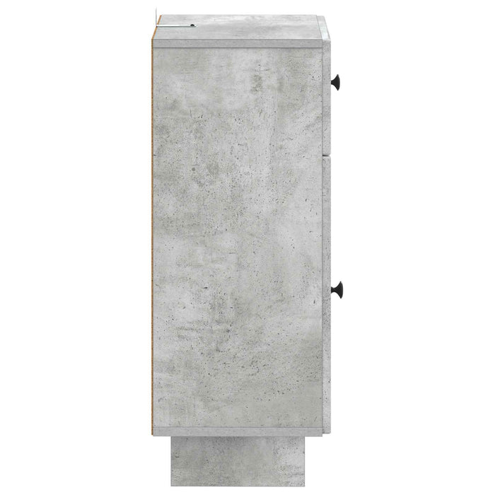 Dulap de Depozitare pentru Baie EDE Gri Beton 30 x 31 x 80 cm WALTI
