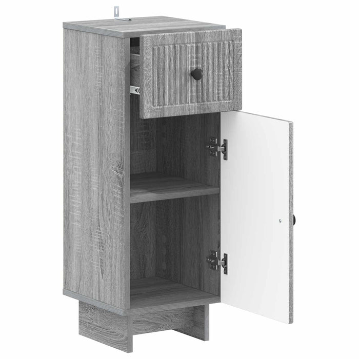 Dulap de Depozitare pentru Baie EDE Sonoma gri 30 x 31 x 80 cm WALTI