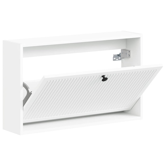 Dulap pentru pantofi montat pe perete EDE 71 x 17 x 43 cm Alb - WALTI WALTI
