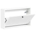 Dulap pentru pantofi montat pe perete EDE 71 x 17 x 43 cm Alb - WALTI WALTI