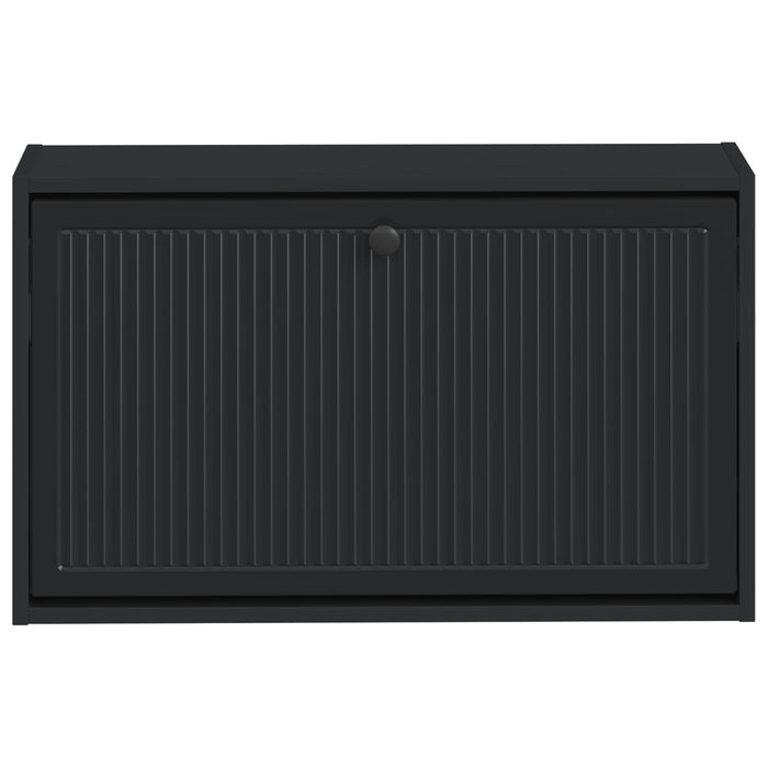 Dulap pentru pantofi montat pe perete EDE 71 x 17 x 43 cm Negru - WALTI WALTI