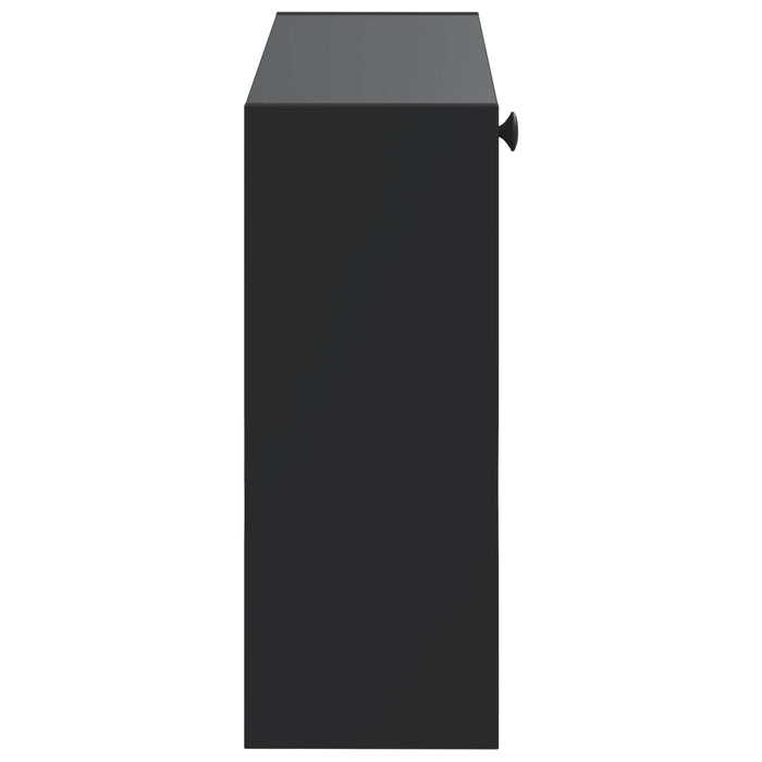 Dulap pentru pantofi montat pe perete EDE 71 x 17 x 43 cm Negru - WALTI WALTI