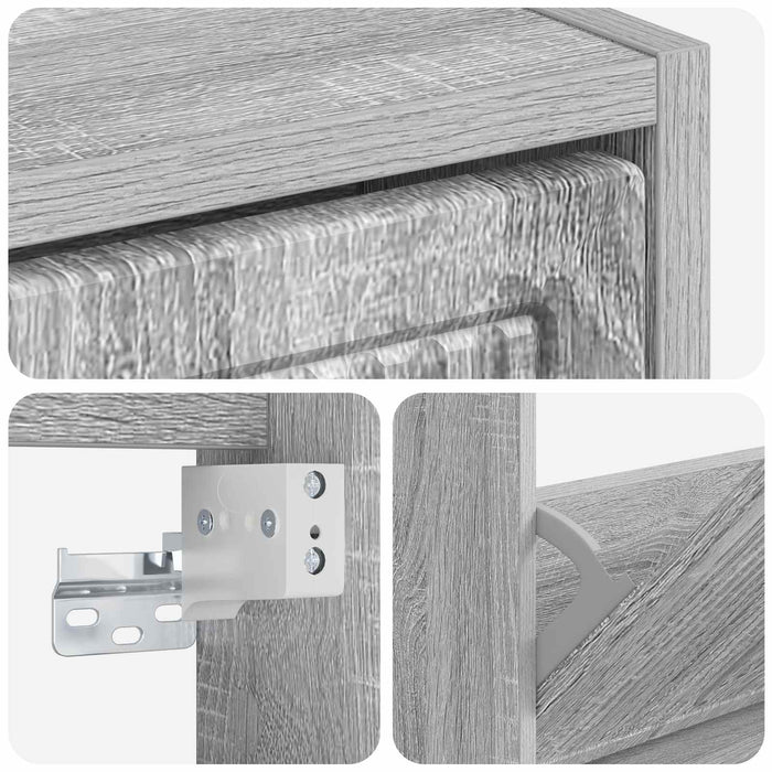 Dulap pentru pantofi montat pe perete EDE 71 x 17 x 43 cm - WALTI WALTI