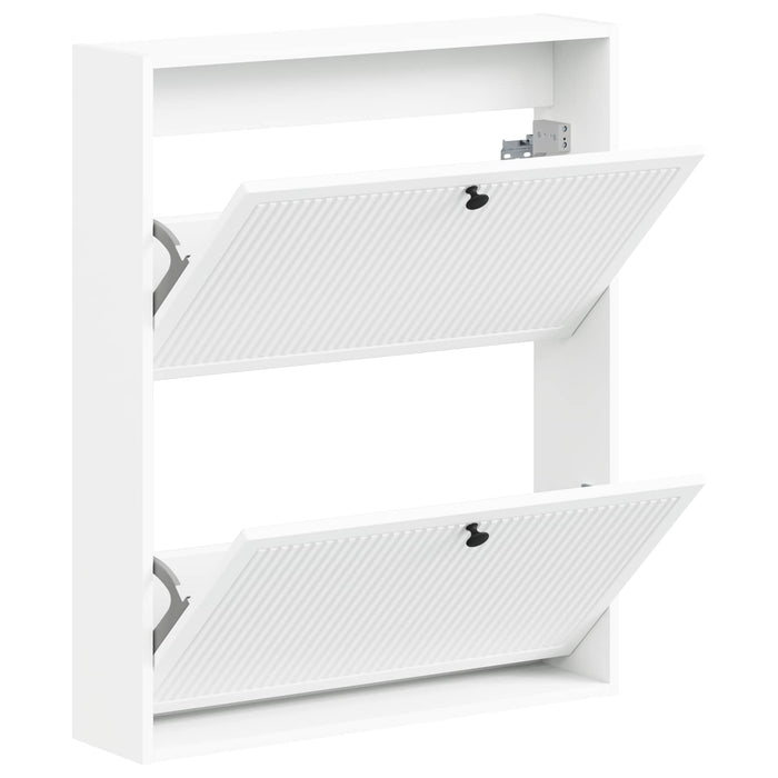 Dulap pentru pantofi montat pe perete EDE 71 x 17 x 86 cm Alb - WALTI WALTI