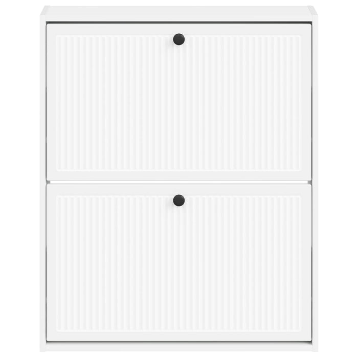 Dulap pentru pantofi montat pe perete EDE 71 x 17 x 86 cm Alb - WALTI WALTI
