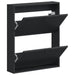 Dulap pentru pantofi montat pe perete EDE 71 x 17 x 86 cm Negru - WALTI WALTI