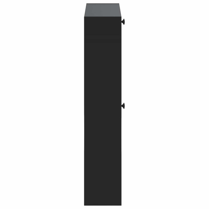 Dulap pentru pantofi montat pe perete EDE 71 x 17 x 86 cm Negru - WALTI WALTI
