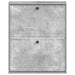 Dulap pentru pantofi montat pe perete EDE 71 x 17 x 86 cm - WALTI WALTI