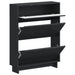 Dulap pentru pantofi EDE 78 x 24 x 103 cm Lemn prelucrat Negru - WALTI WALTI