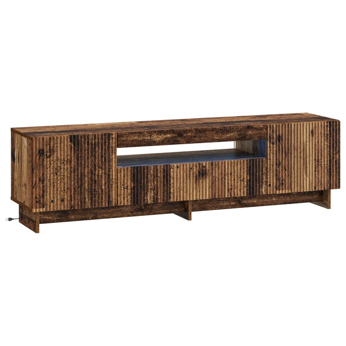 Cabinet TV cu LED Lemn vechi Lemn prelucrat WALTI