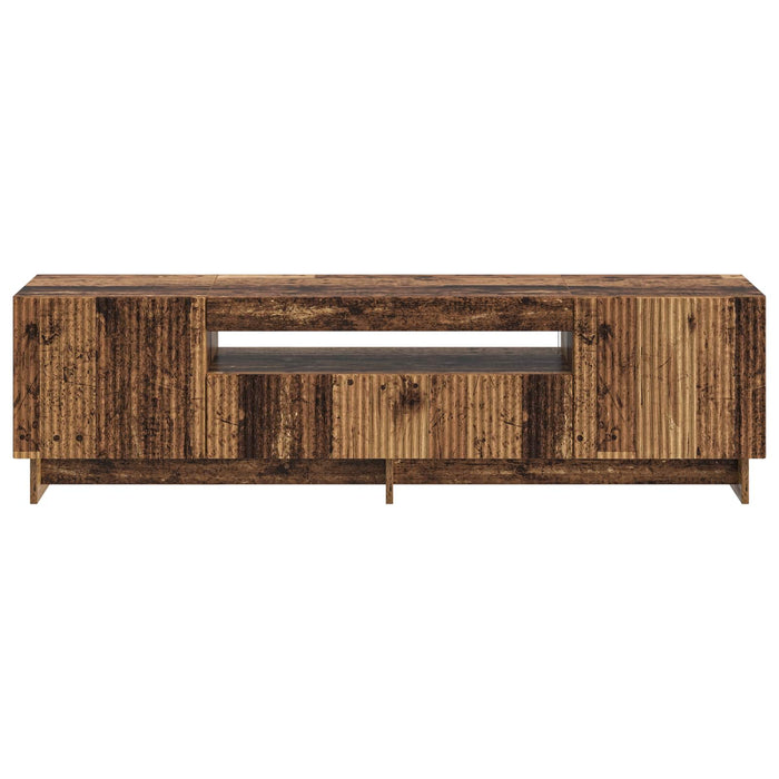 Cabinet TV cu LED Lemn vechi Lemn prelucrat WALTI