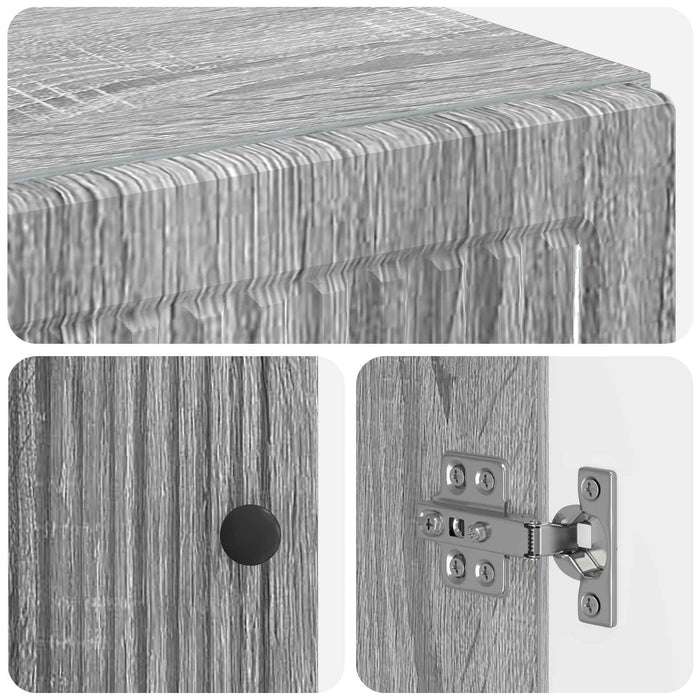 Dulap pentru toaletă EDE Sonoma gri 66 x 25,5 x 190 cm WALTI