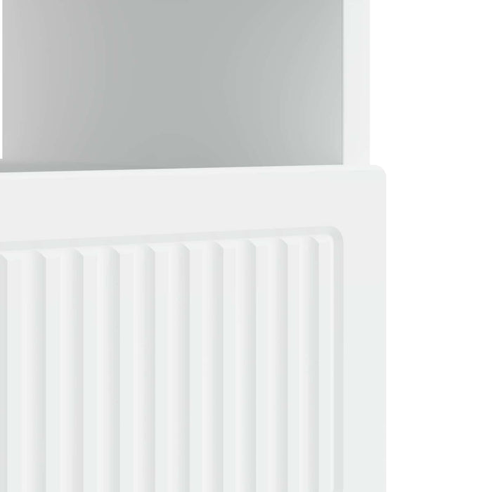 Cabinet TV cu LED Alb Lemn prelucrat WALTI