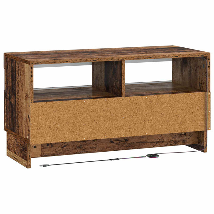 Cabinet TV cu LED Lemn vechi Lemn prelucrat WALTI