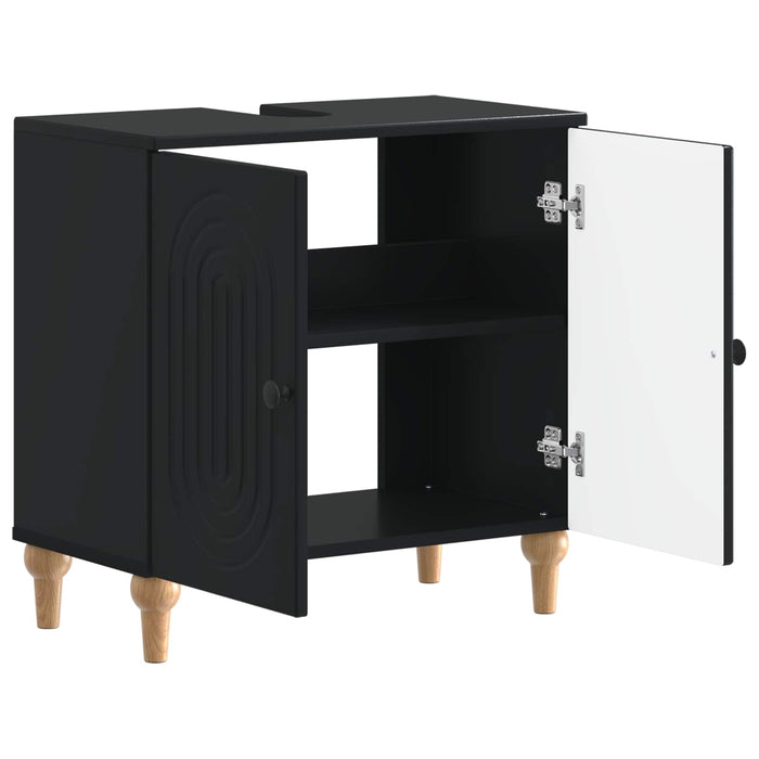 Dulap pentru Chiuveta de Baie ALKMAAR Negru 59,5 x 31,5 x 59 cm - WALTI WALTI