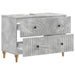 Dulap pentru Chiuveta de Baie ALKMAAR Gri Beton 82 x 41 x 59 cm - WALTI WALTI