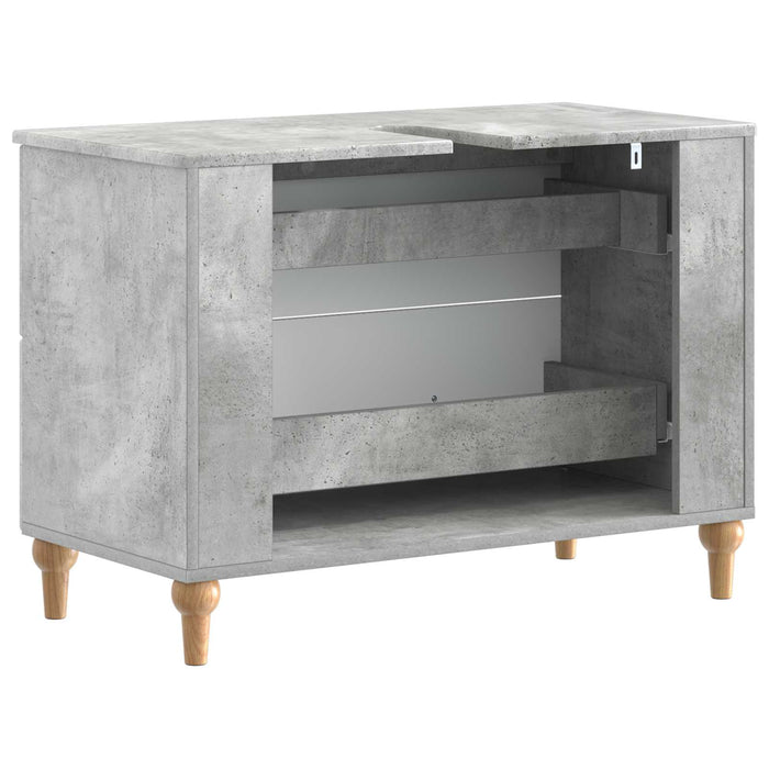 Dulap pentru Chiuveta de Baie ALKMAAR Gri Beton 82 x 41 x 59 cm - WALTI WALTI