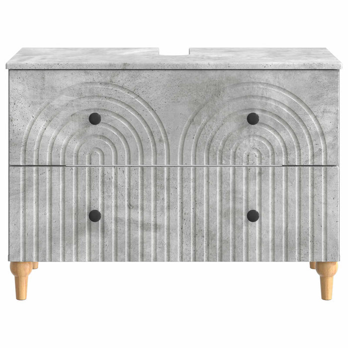 Dulap pentru Chiuveta de Baie ALKMAAR Gri Beton 82 x 41 x 59 cm - WALTI WALTI