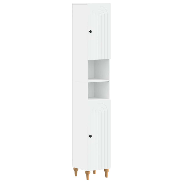 Cabinet de Baie cu Raft Deschis ALKMAAR Alb 30 x 31 x 190 cm WALTI
