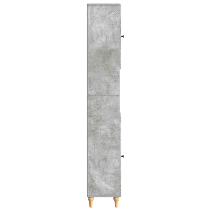 Cabinet de Baie cu Raft Deschis ALKMAAR Gri Beton WALTI