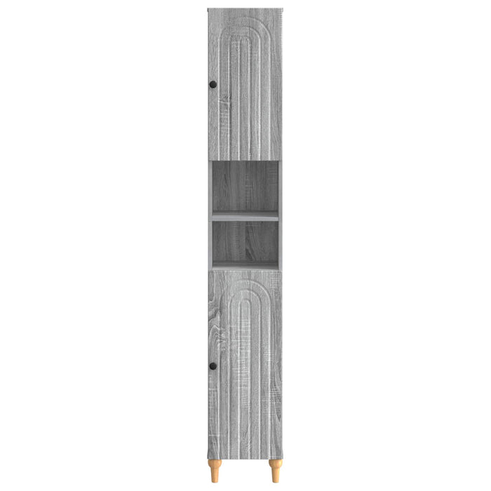 Cabinet de Baie cu Raft Deschis ALKMAAR Sonoma gri WALTI