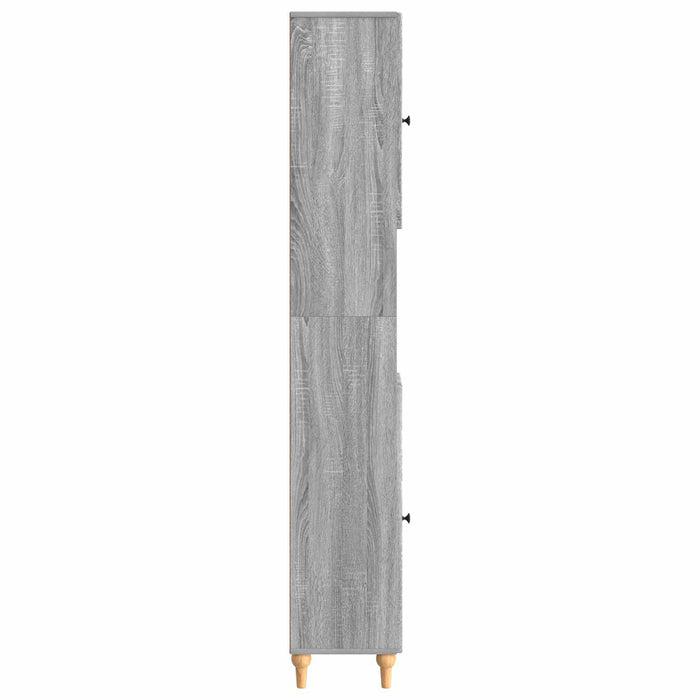 Cabinet de Baie cu Raft Deschis ALKMAAR Sonoma gri WALTI
