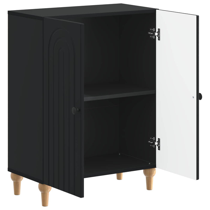 Dulap de Depozitare pentru Baie ALKMAAR Negru 59,5 x 31 x 80 cm WALTI