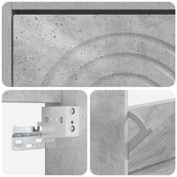 Dulap pentru pantofi montat pe perete ALKMAAR 71 x 17 x 43 cm - WALTI WALTI