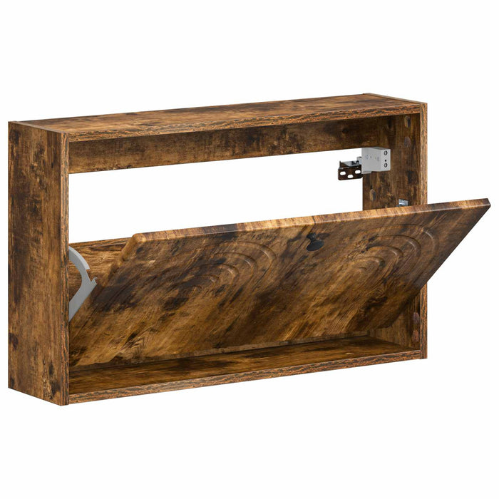 Dulap pentru pantofi montat pe perete ALKMAAR 71 x 17 x 43 cm - WALTI WALTI