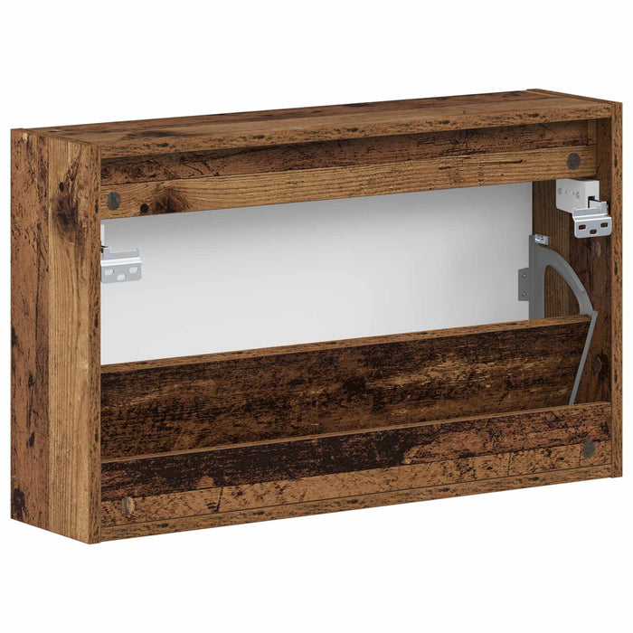 Dulap pentru pantofi montat pe perete ALKMAAR 71 x 17 x 43 cm - WALTI WALTI