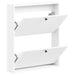 Dulap pentru pantofi montat pe perete ALKMAAR 71 x 17 x 86 cm - WALTI WALTI