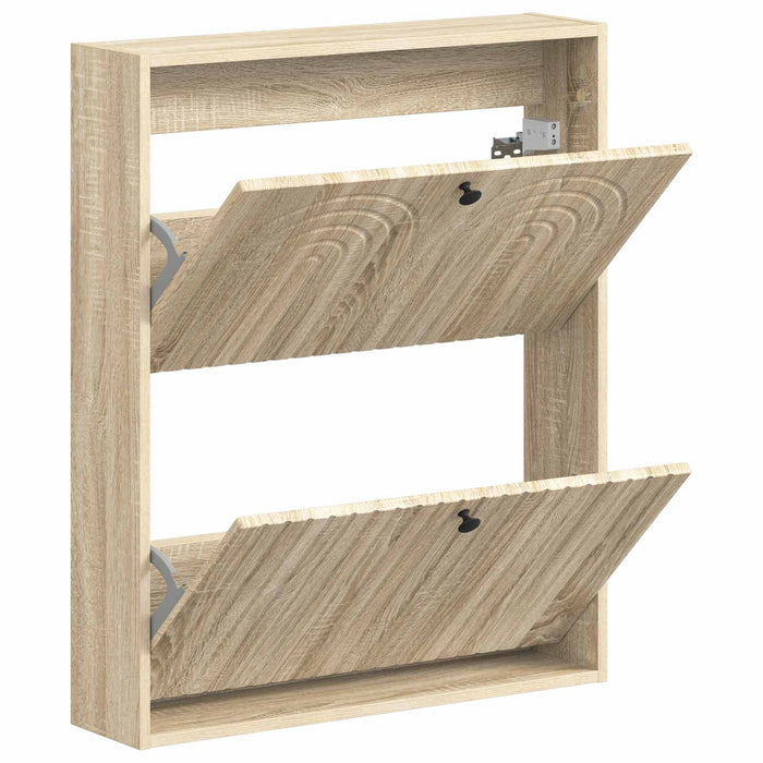 Dulap pentru pantofi montat pe perete ALKMAAR 71 x 17 x 86 cm - WALTI WALTI