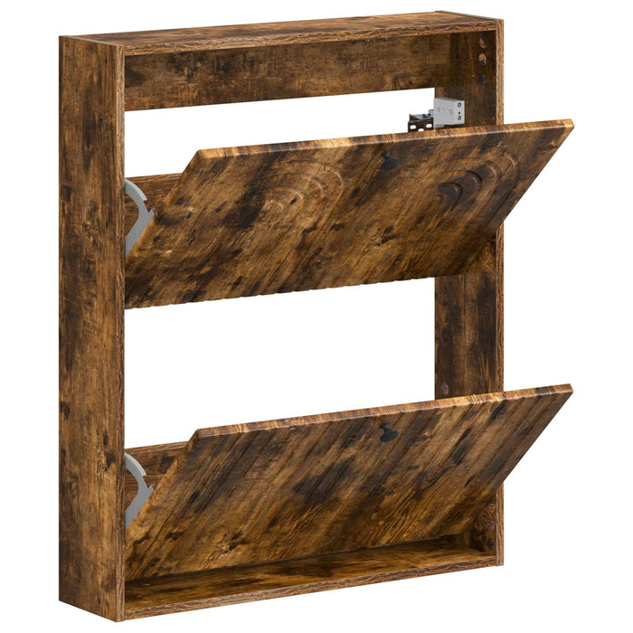 Dulap pentru pantofi montat pe perete ALKMAAR 71 x 17 x 86 cm - WALTI WALTI