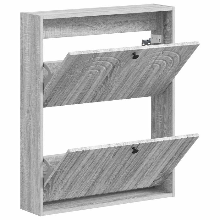 Dulap pentru pantofi montat pe perete ALKMAAR 71 x 17 x 86 cm - WALTI WALTI