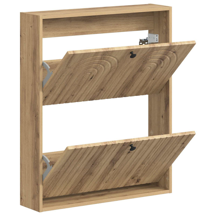 Dulap pentru pantofi montat pe perete ALKMAAR 71 x 17 x 86 cm - WALTI WALTI