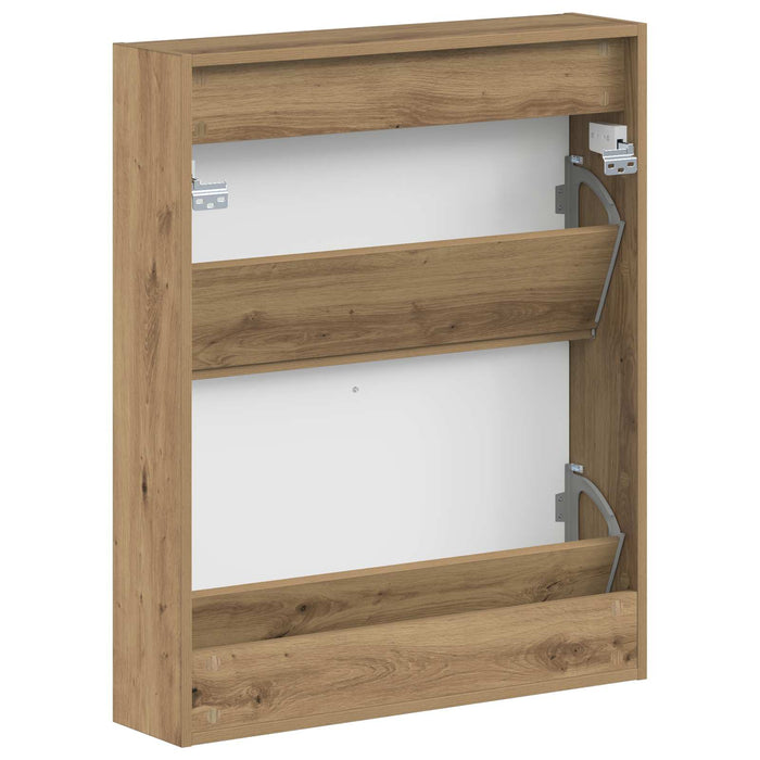 Dulap pentru pantofi montat pe perete ALKMAAR 71 x 17 x 86 cm - WALTI WALTI