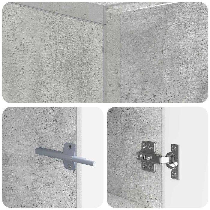 Cabinet TV Gri Beton Lemn prelucrat WALTI