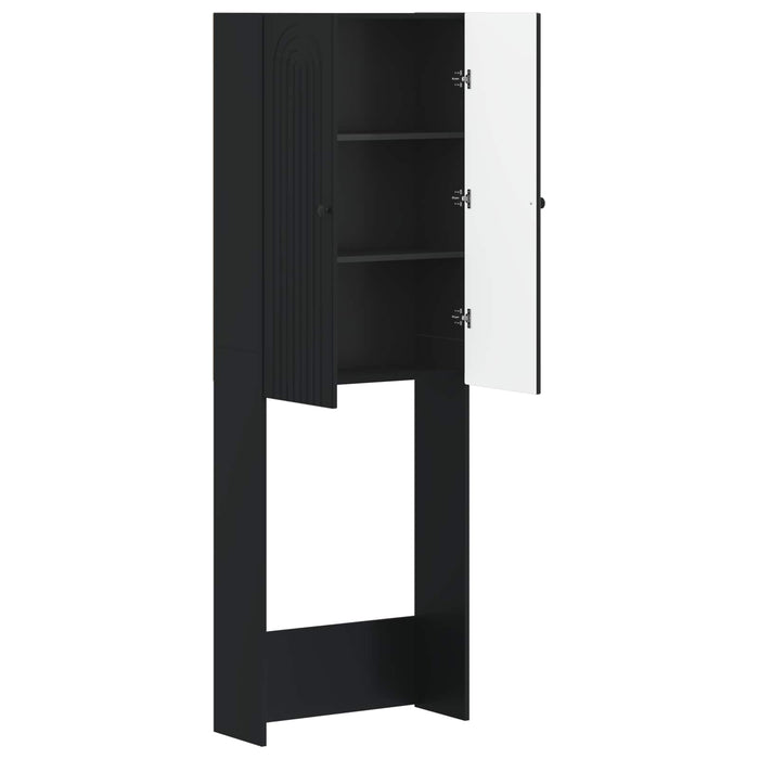 Dulap pentru toaletă ALKMAAR Negru 66 x 25,5 x 190 cm WALTI