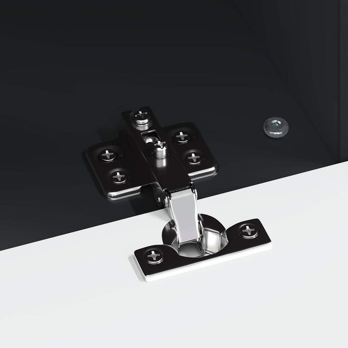 Cabinet TV cu LED Negru Lemn prelucrat WALTI