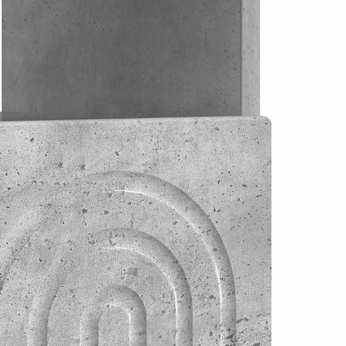 Cabinet TV cu LED Gri Beton Lemn prelucrat WALTI