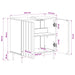 Dulap pentru Chiuveta de Baie ZWOLLE Negru 59,5 x 31,5 x 59 cm - WALTI WALTI