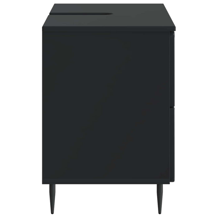 Dulap pentru Chiuveta de Baie ZWOLLE Negru 82 x 41 x 58,5 cm - WALTI WALTI