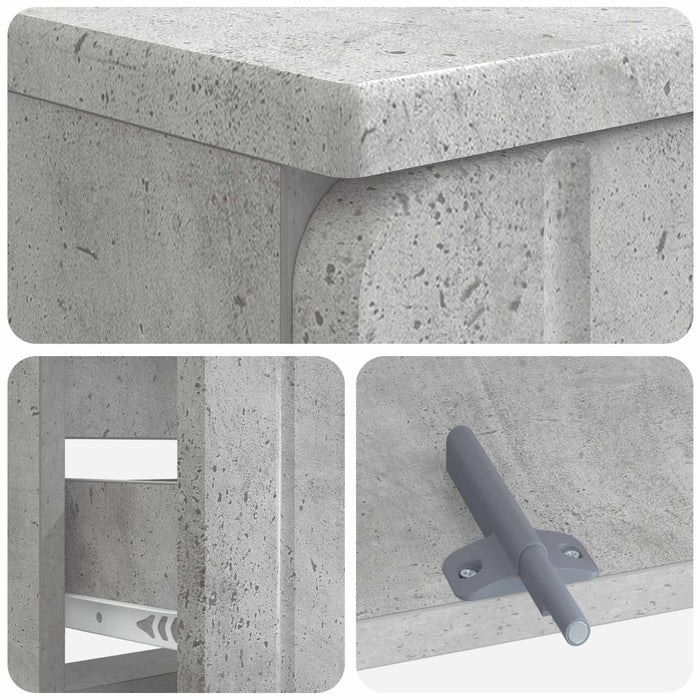 Dulap pentru Chiuveta de Baie ZWOLLE Gri Beton - WALTI WALTI