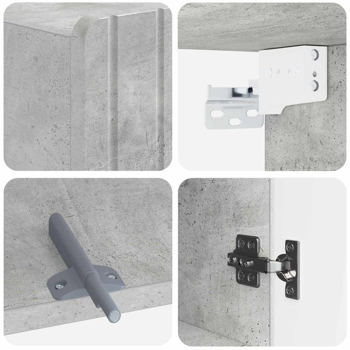 Dulap de perete pentru baie ZWOLLE Gri Beton 30 x 31 x 63 cm WALTI
