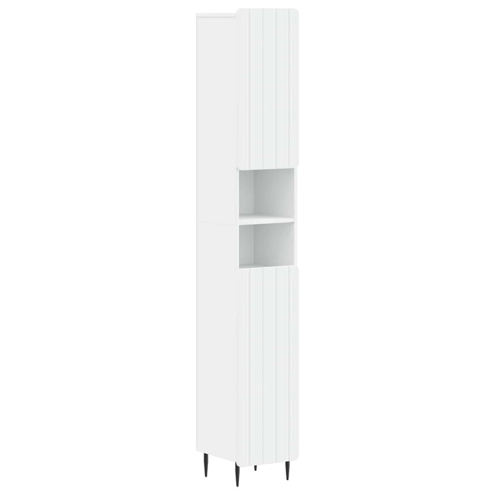 Cabinet de Baie cu Raft Deschis ZWOLLE Alb 30 x 31 x 189,5 cm WALTI