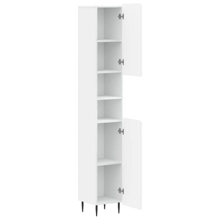 Cabinet de Baie cu Raft Deschis ZWOLLE Alb 30 x 31 x 189,5 cm WALTI