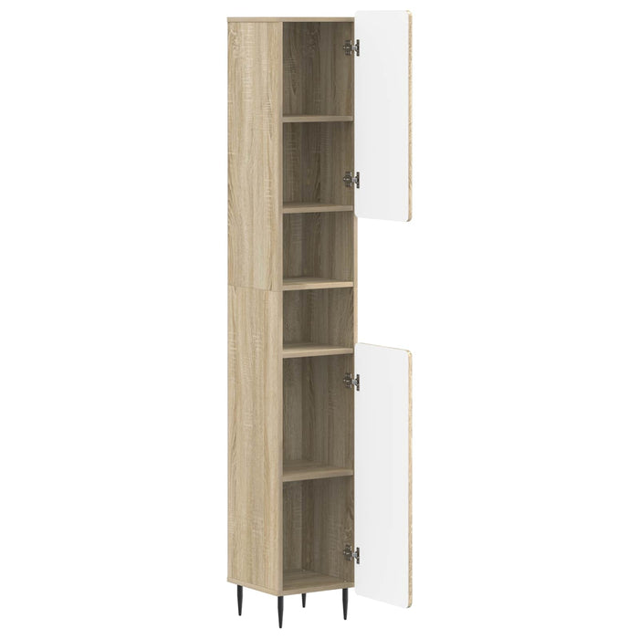 Cabinet de Baie cu Raft Deschis ZWOLLE Stejar Sonoma WALTI